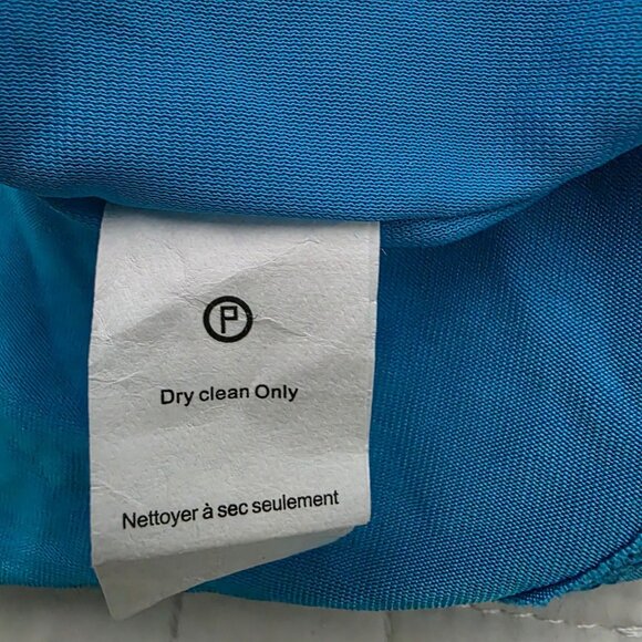 Ramy Brook Blue Draped Long Sleeve Dress M Viscose/Spandex Blend - Picture 4 of 10